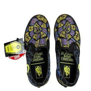 VANS x Disney Nightmare Before Christmas Glow Slip-On Sneakers Black